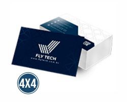 Cartão de Visita  Verniz Localizado 4x4         